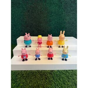 Peppa Pig Toy Figure Lot 8 Figures